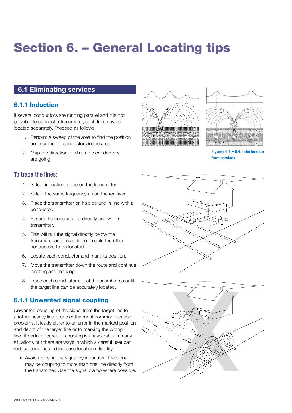 1 eliminating services | General Machine Products RD7000 Traceable Rod Detection User Manual | Page 26 / 42