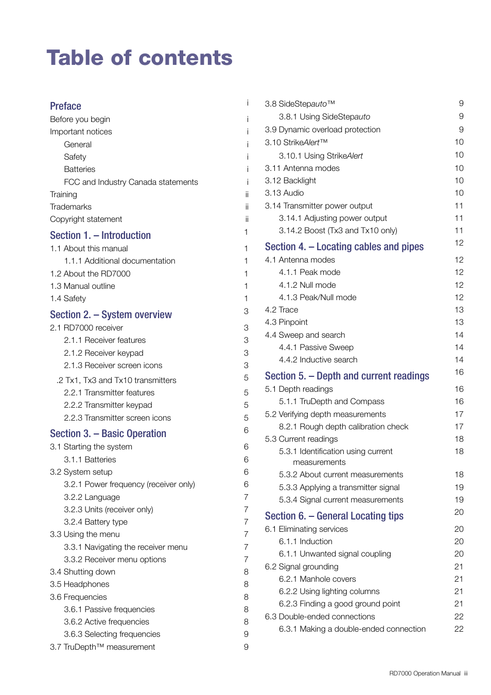 General Machine Products RD7000 Traceable Rod Detection User Manual | Page 5 / 42