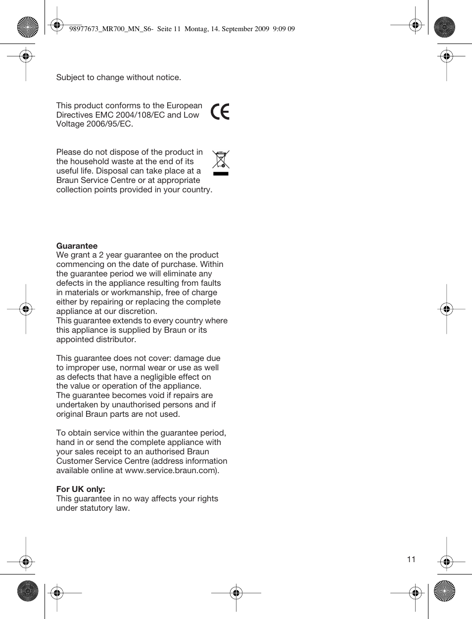 Braun Multiquick 7 MR700 User Manual | Page 10 / 40