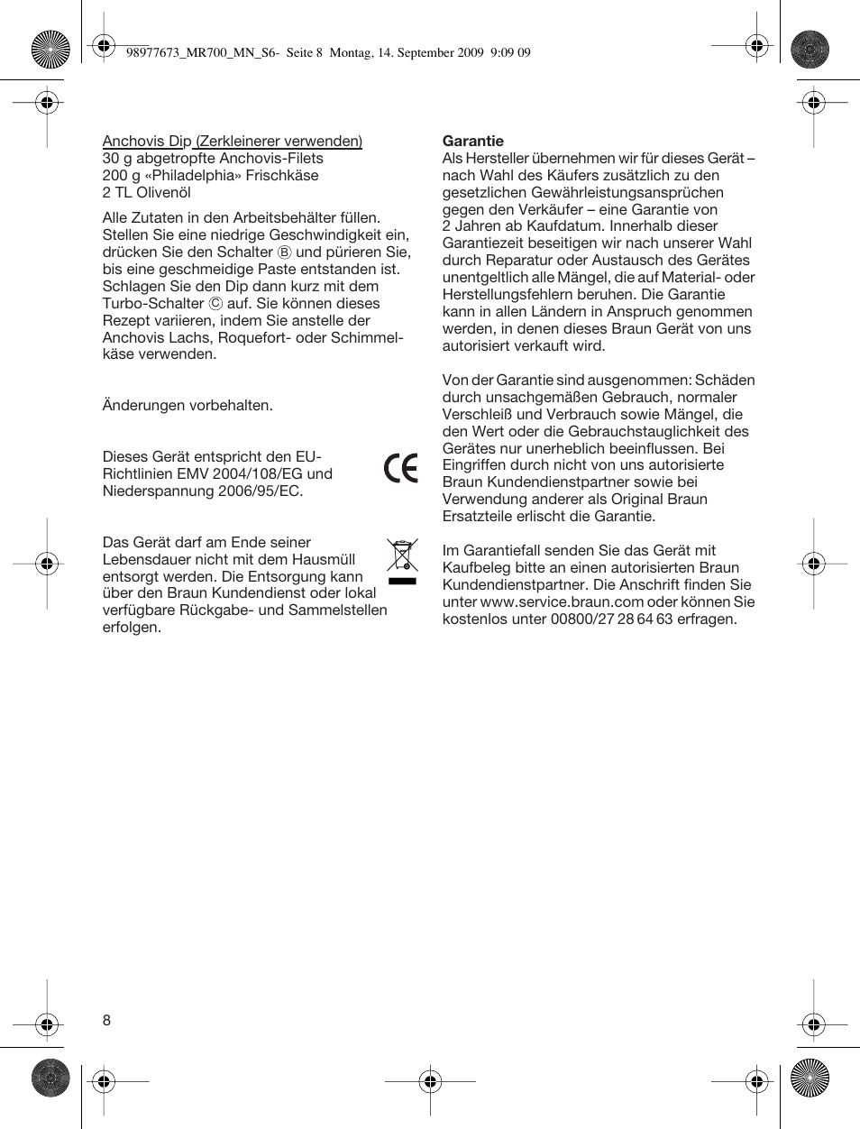 Braun Multiquick 7 MR700 User Manual | Page 7 / 40