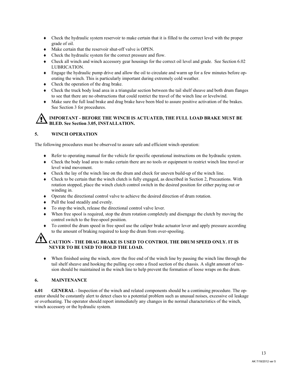 General Machine Products 70524 Adams CD3 Continuous Duty Winch User Manual | Page 13 / 29
