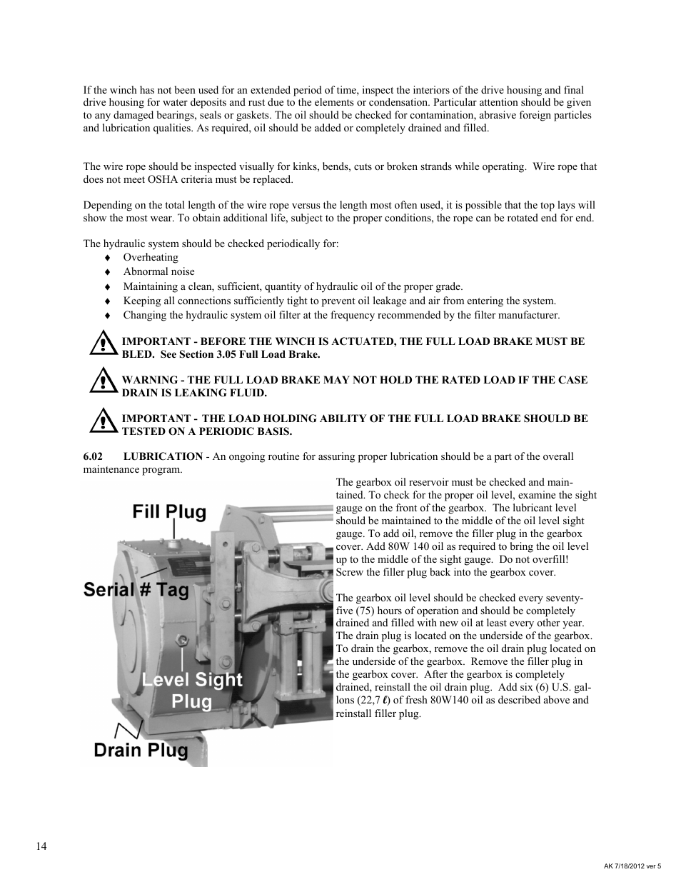 General Machine Products 70524 Adams CD3 Continuous Duty Winch User Manual | Page 14 / 29