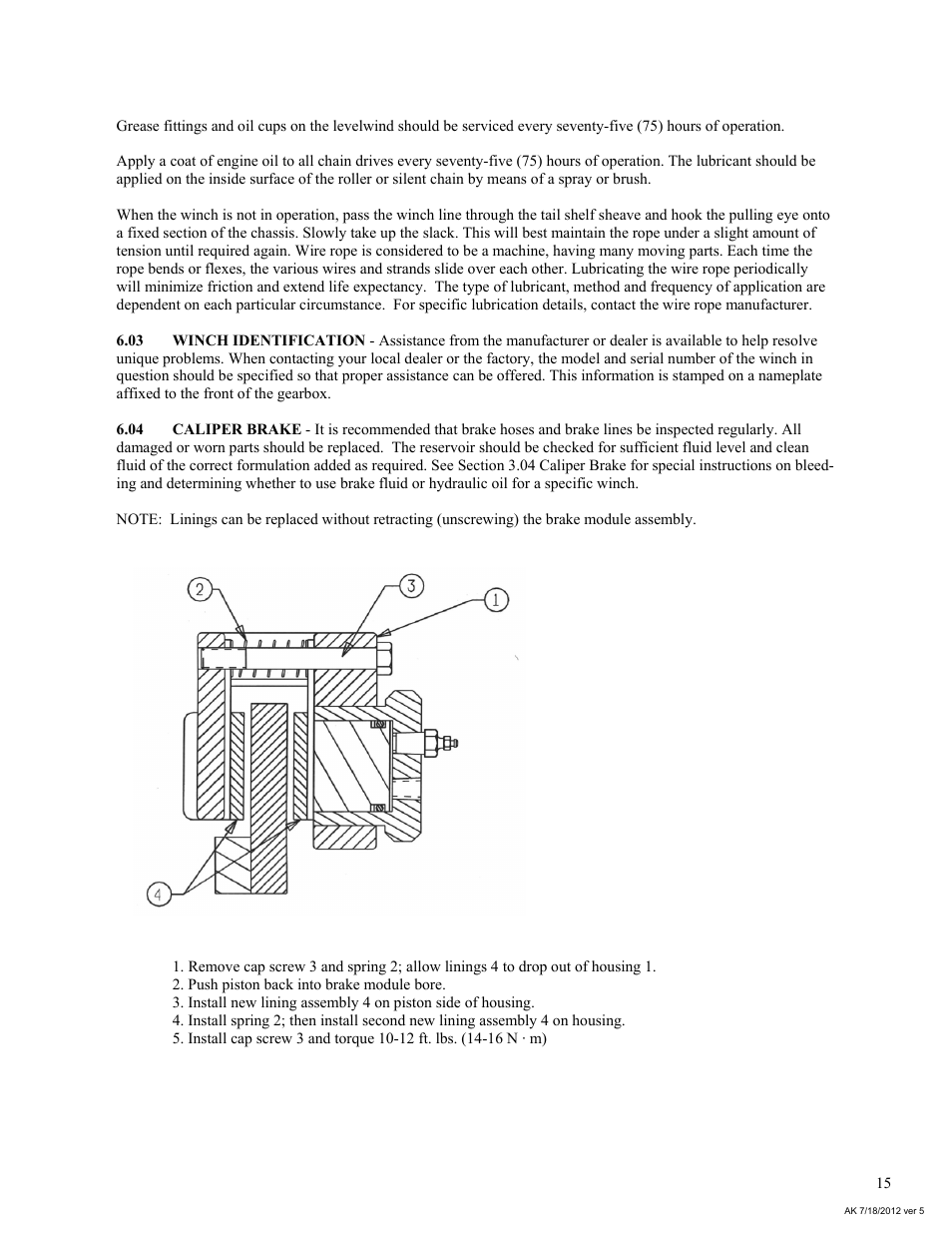 General Machine Products 70524 Adams CD3 Continuous Duty Winch User Manual | Page 15 / 29