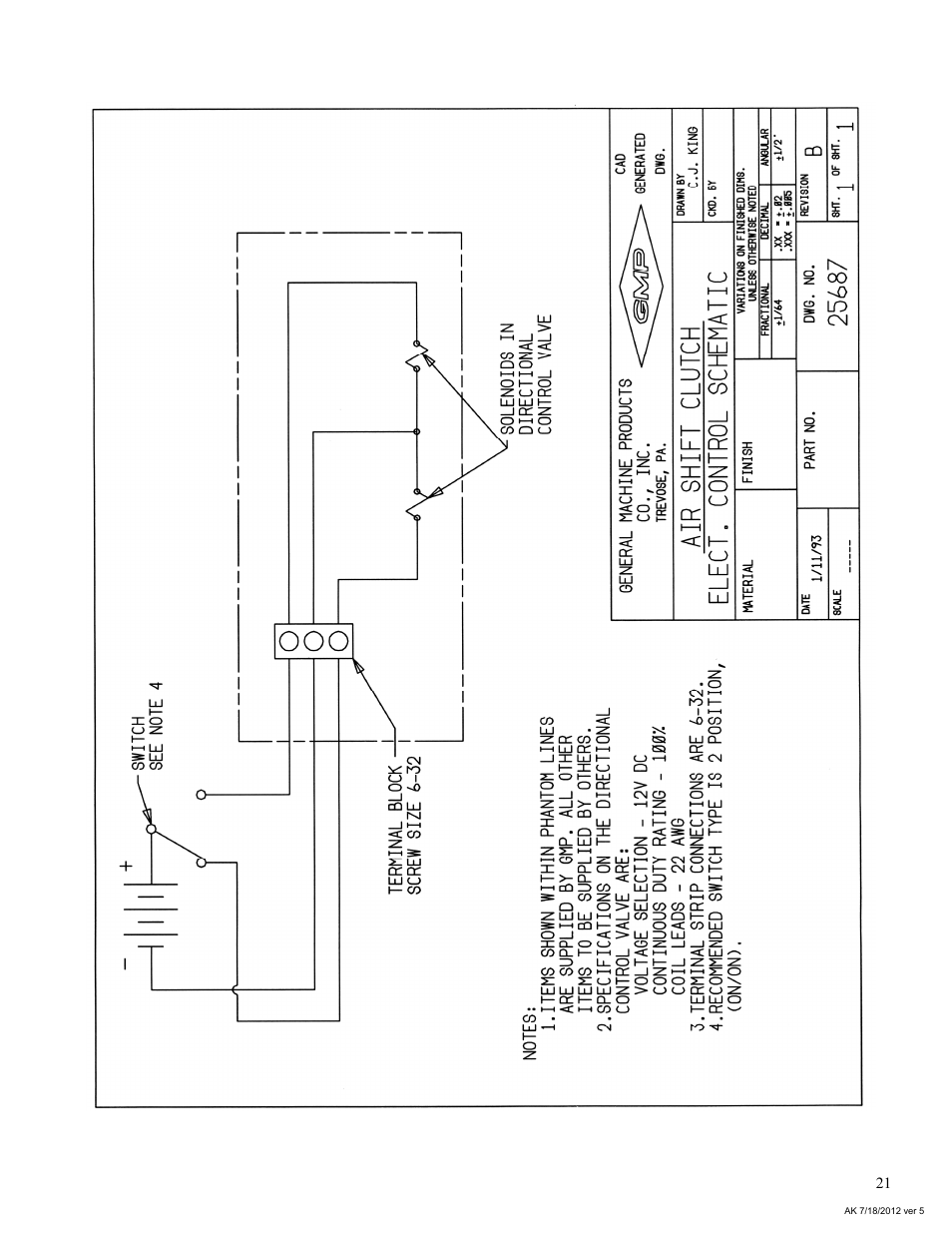 General Machine Products 70524 Adams CD3 Continuous Duty Winch User Manual | Page 21 / 29