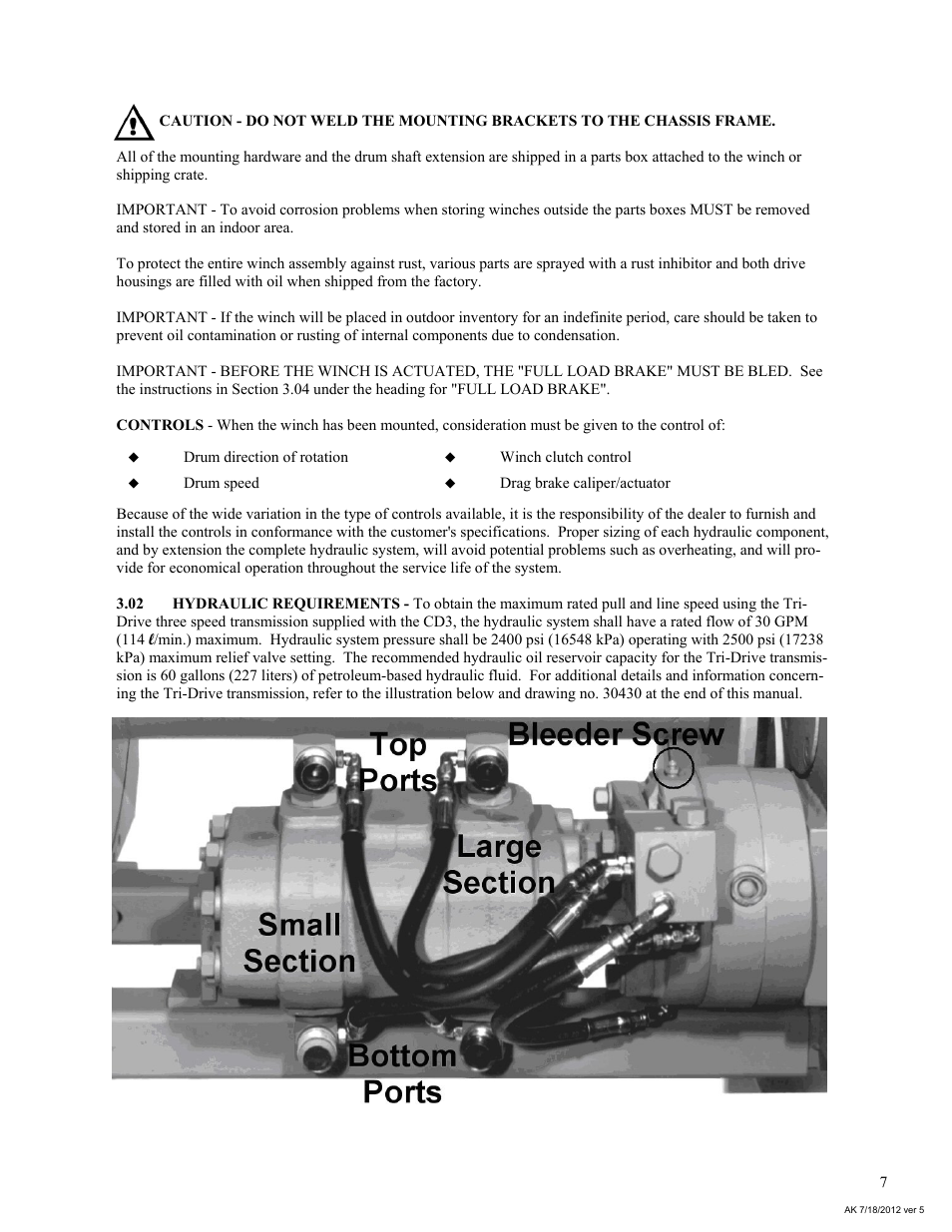 General Machine Products 70524 Adams CD3 Continuous Duty Winch User Manual | Page 7 / 29