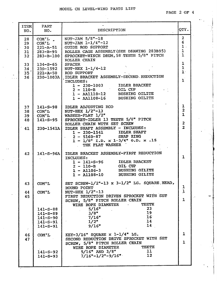 General Machine Products UG Level Wind User Manual | Page 4 / 8