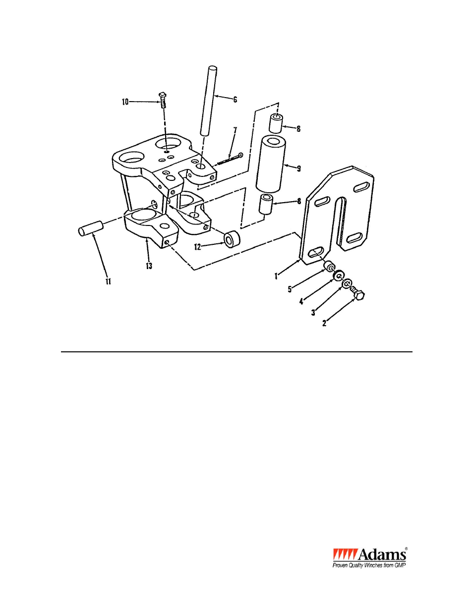 Roller cage assembly for winch rope winder | General Machine Products UG Level Wind User Manual | Page 8 / 8