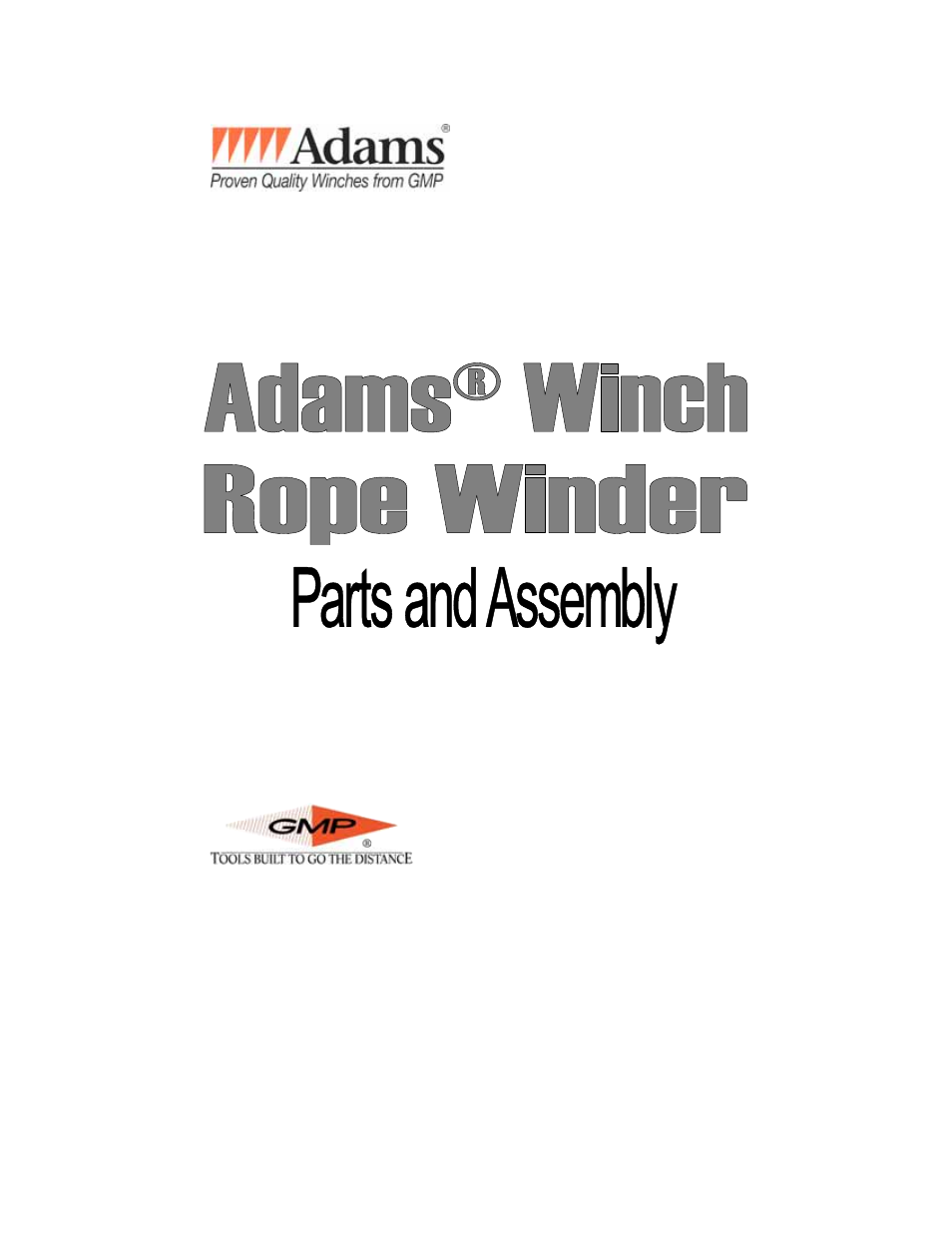 General Machine Products CH Level Wind for CDe User Manual | 8 pages