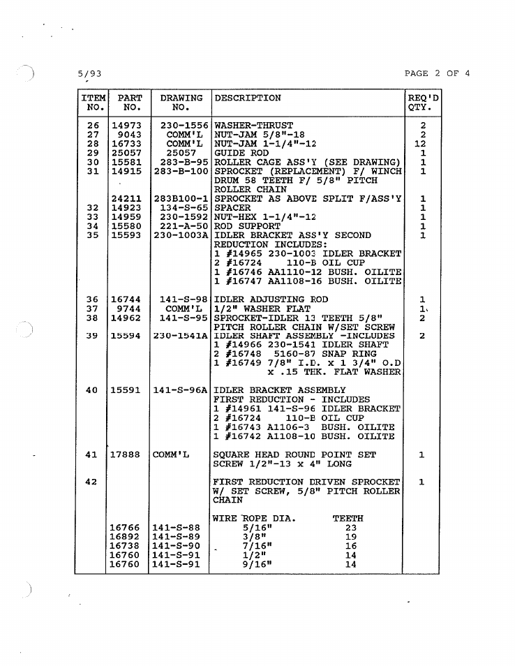 General Machine Products CH Level Wind for CDe User Manual | Page 4 / 8