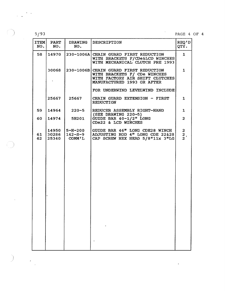 General Machine Products CH Level Wind for CDe User Manual | Page 6 / 8