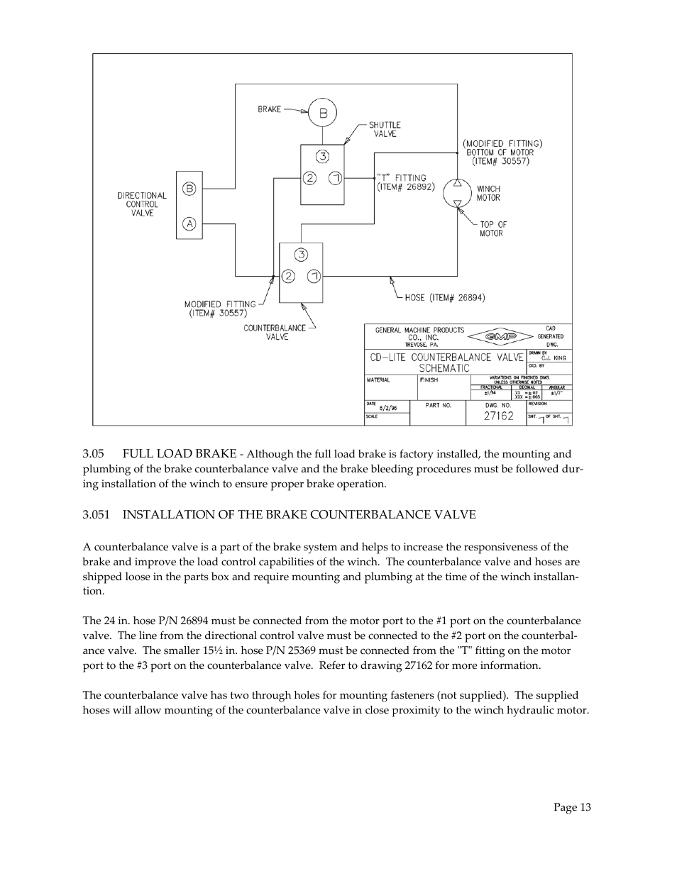 General Machine Products 70601 Adams CD Lite Winch User Manual | Page 14 / 29