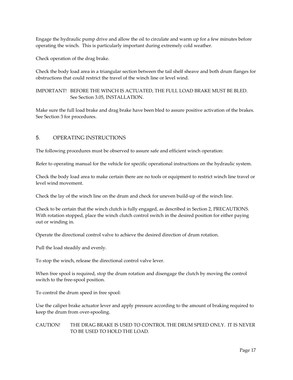 General Machine Products 70601 Adams CD Lite Winch User Manual | Page 18 / 29