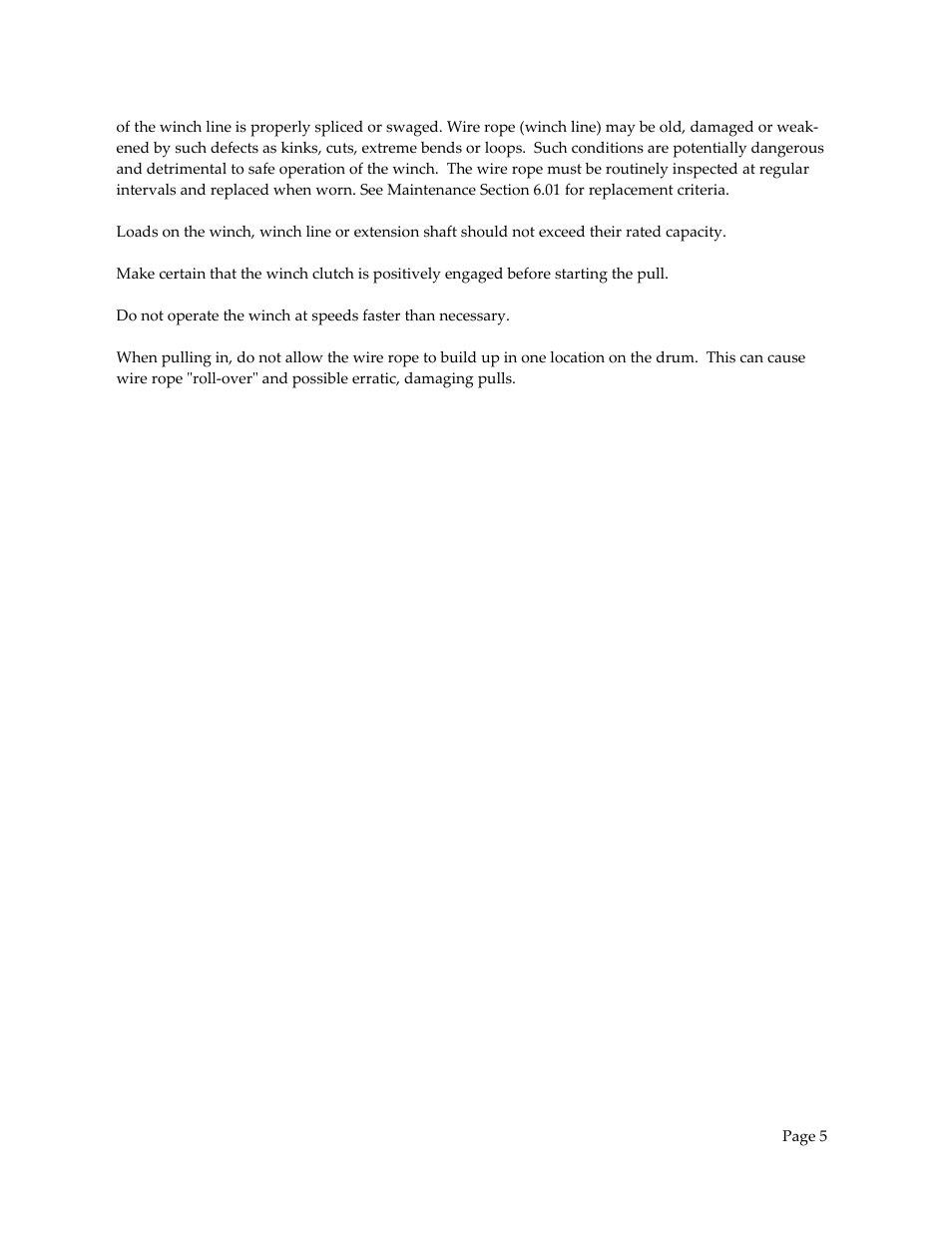 General Machine Products 70601 Adams CD Lite Winch User Manual | Page 6 / 29