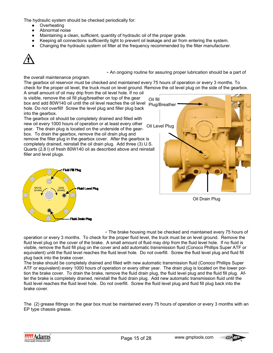 General Machine Products 70530 Adams WG Winch User Manual | Page 15 / 28
