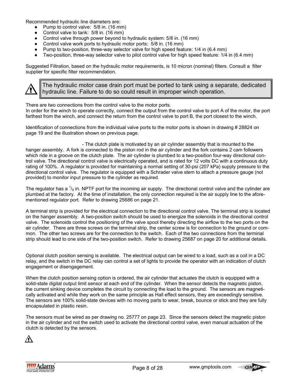 General Machine Products 70530 Adams WG Winch User Manual | Page 8 / 28