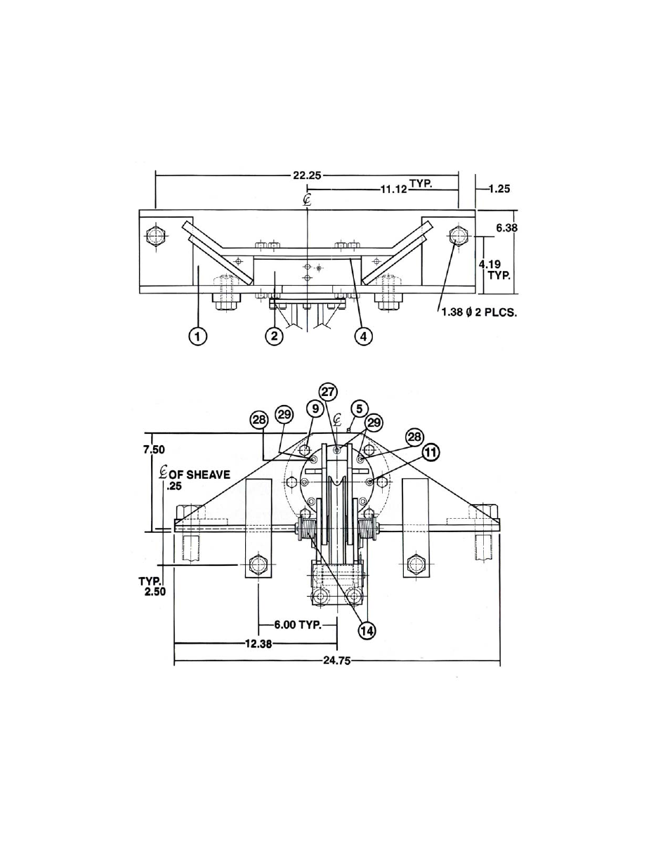 General Machine Products 70202 Universal Swivel Sheave 25000 lb User Manual | Page 6 / 8