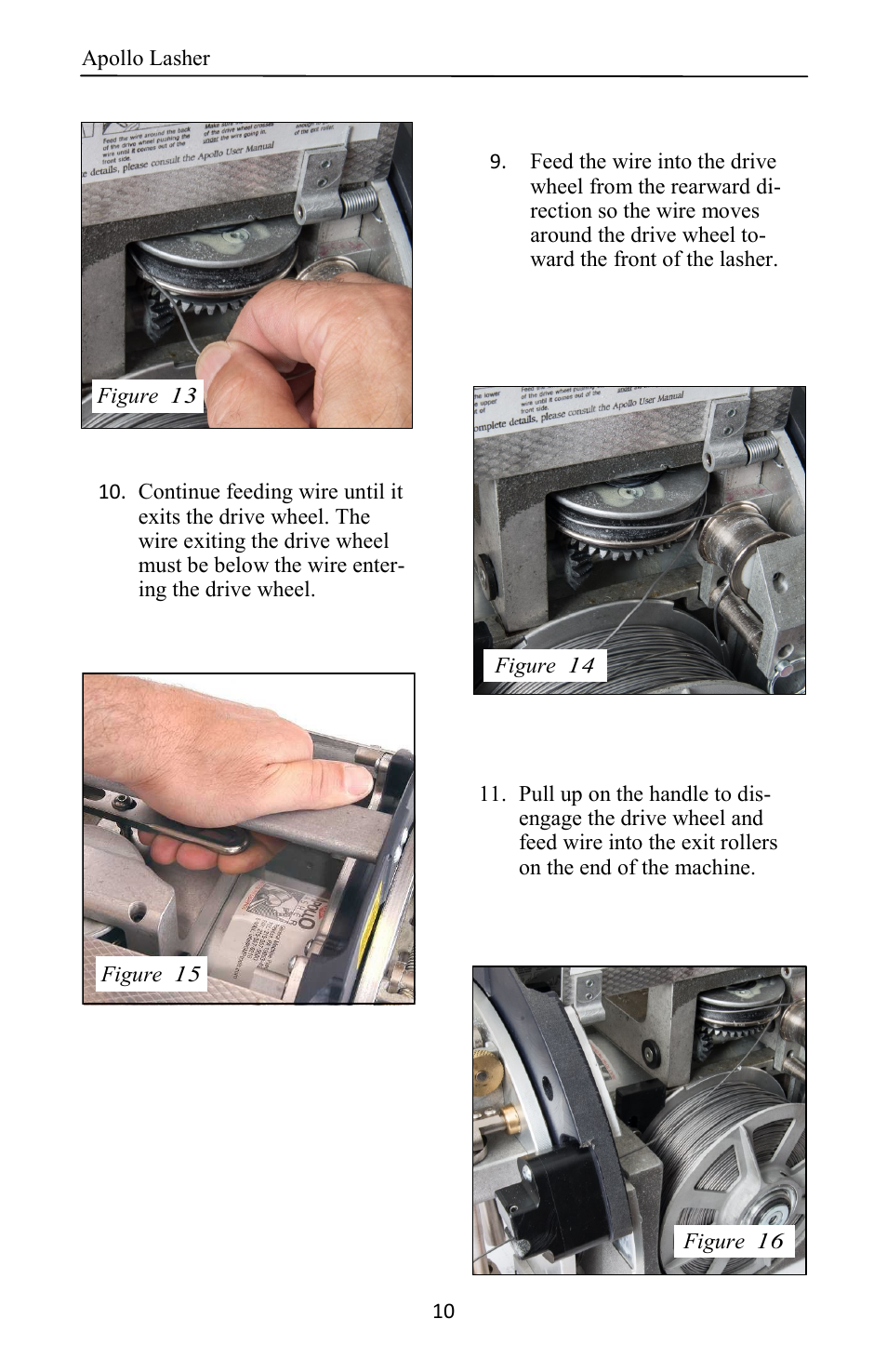 General Machine Products 70400 Apollo Cable Lasher User Manual | Page 10 / 24