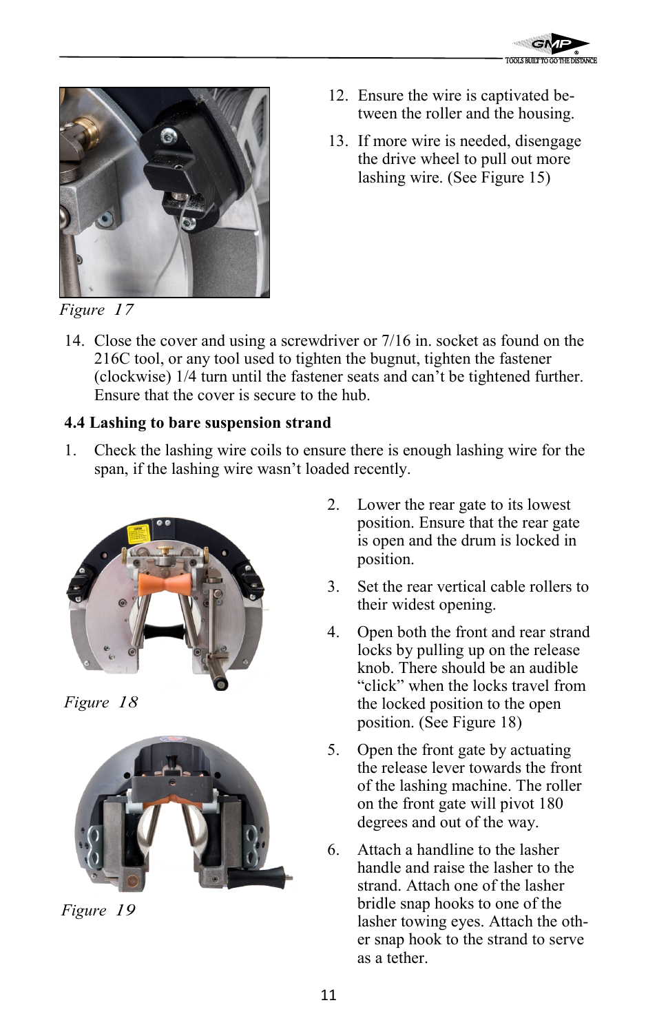 General Machine Products 70400 Apollo Cable Lasher User Manual | Page 11 / 24