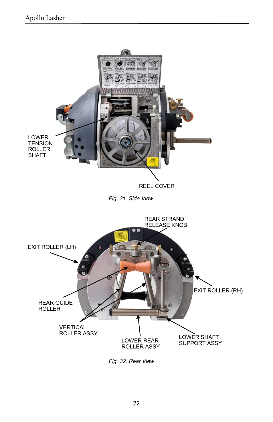 General Machine Products 70400 Apollo Cable Lasher User Manual | Page 22 / 24