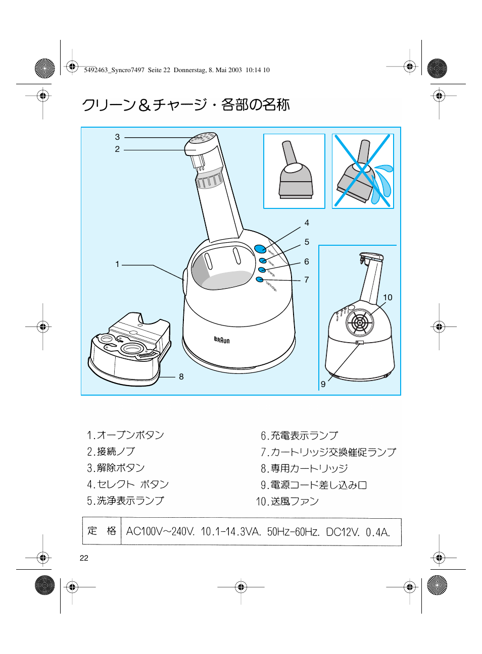 Braun 7640 User Manual | Page 22 / 39