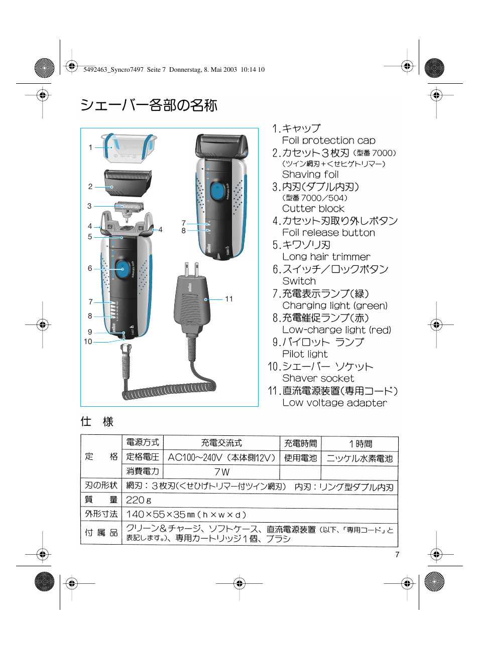 Braun 7640 User Manual | Page 7 / 39