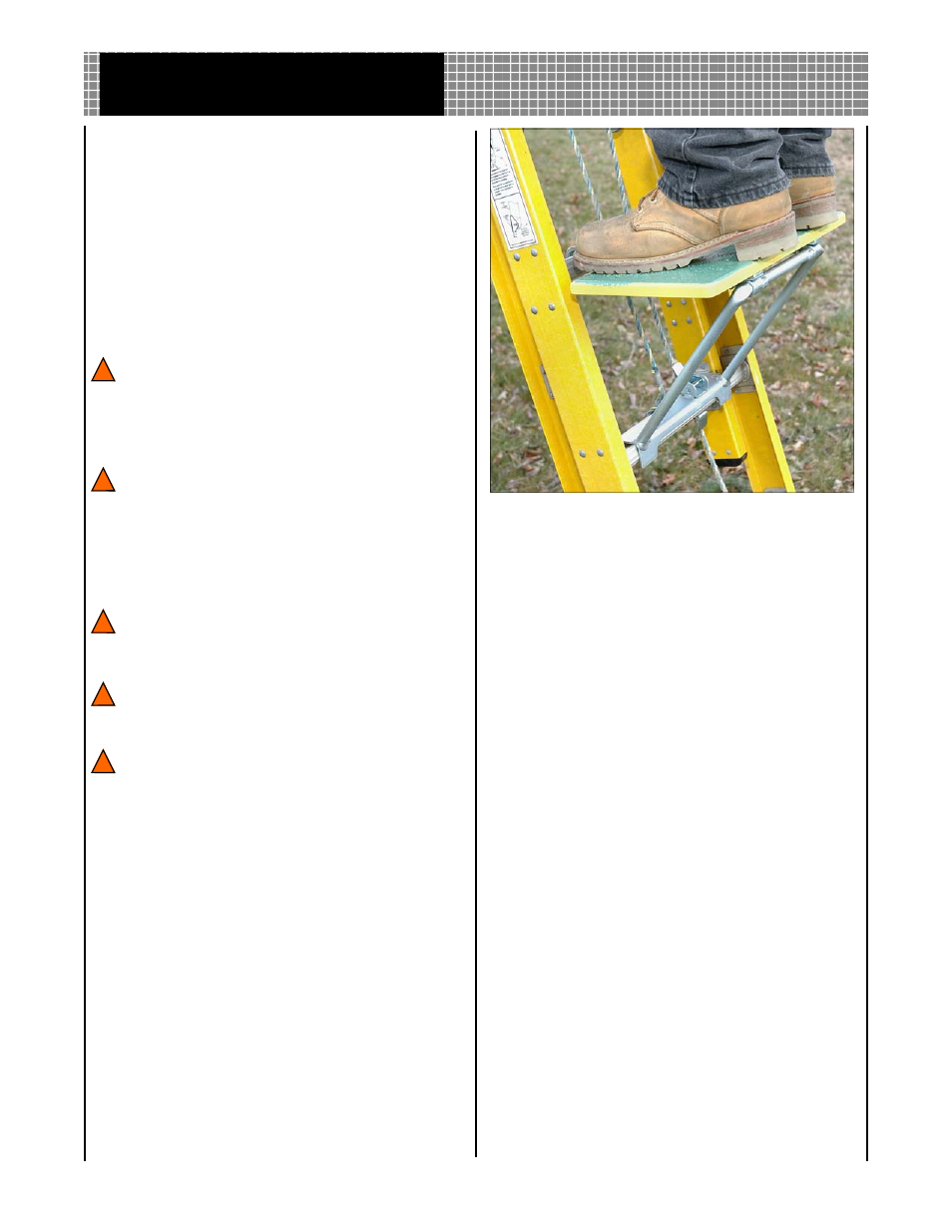 General Machine Products 15326 B Ladder Platform User Manual | 2 pages