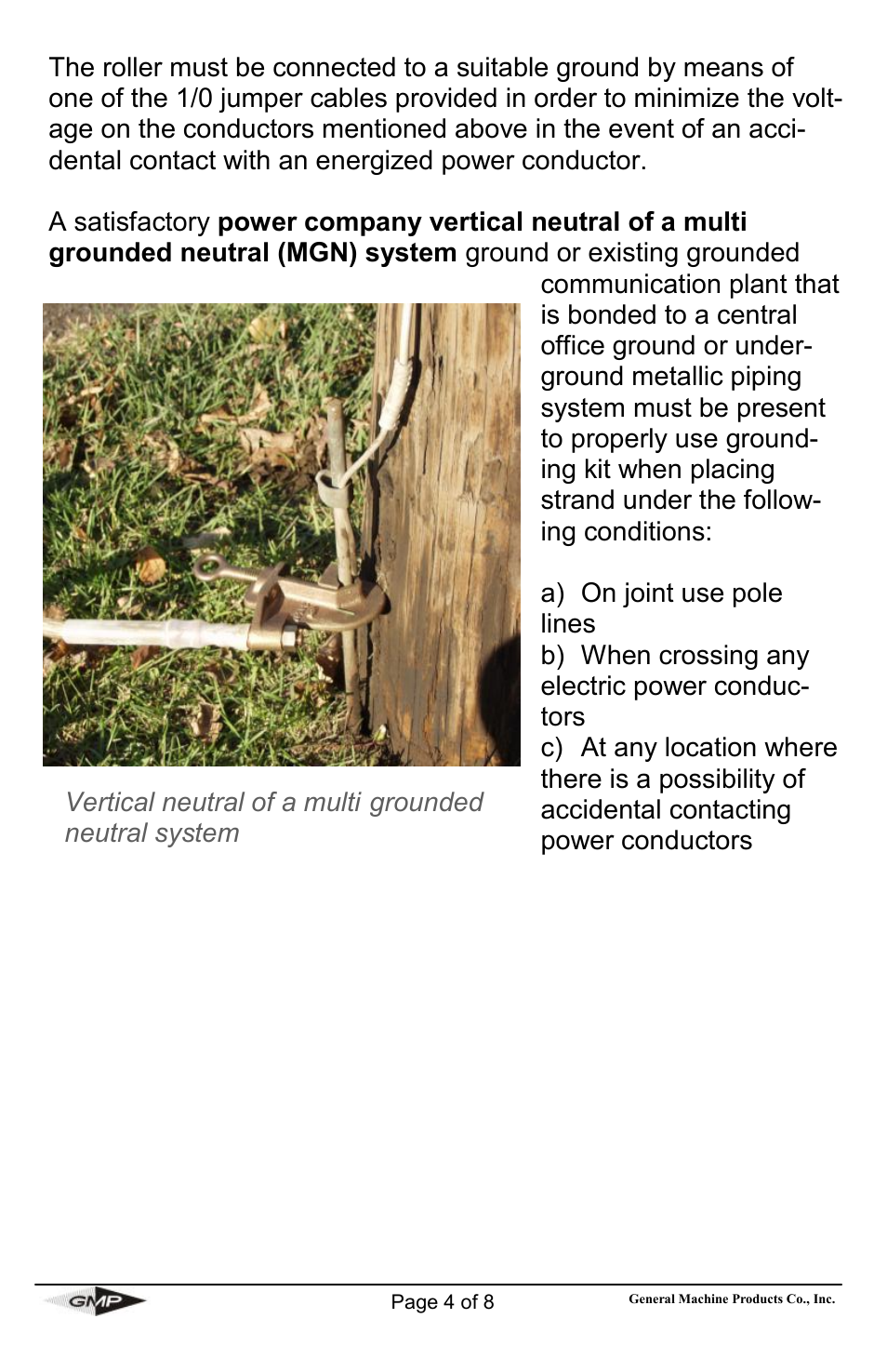 General Machine Products 71637 Traveling Ground Kit User Manual | Page 4 / 8