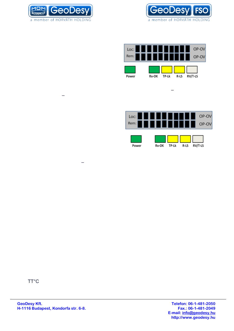 Alignment of the at-2400e1000tp, Lcd screens, 2 lcd screens | GeoDesy Gigabit 2400 Auto Tracking link series User Manual | Page 19 / 39