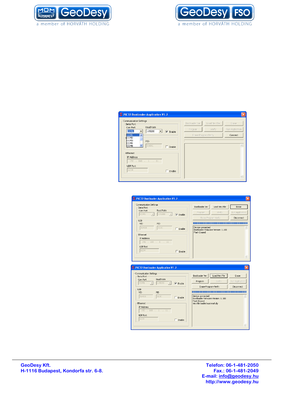 Tracking software update, 2 tracking software update | GeoDesy Gigabit 1200 Auto Tracking link series User Manual | Page 35 / 40