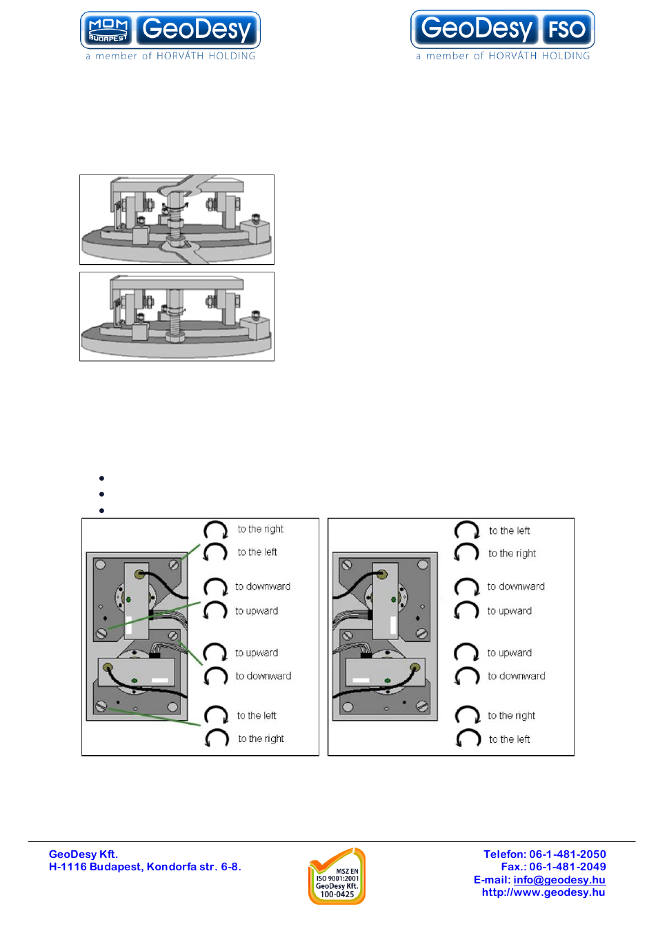 Beam alignment, 2 beam alignment | GeoDesy GD-P1000E1000 User Manual | Page 22 / 55