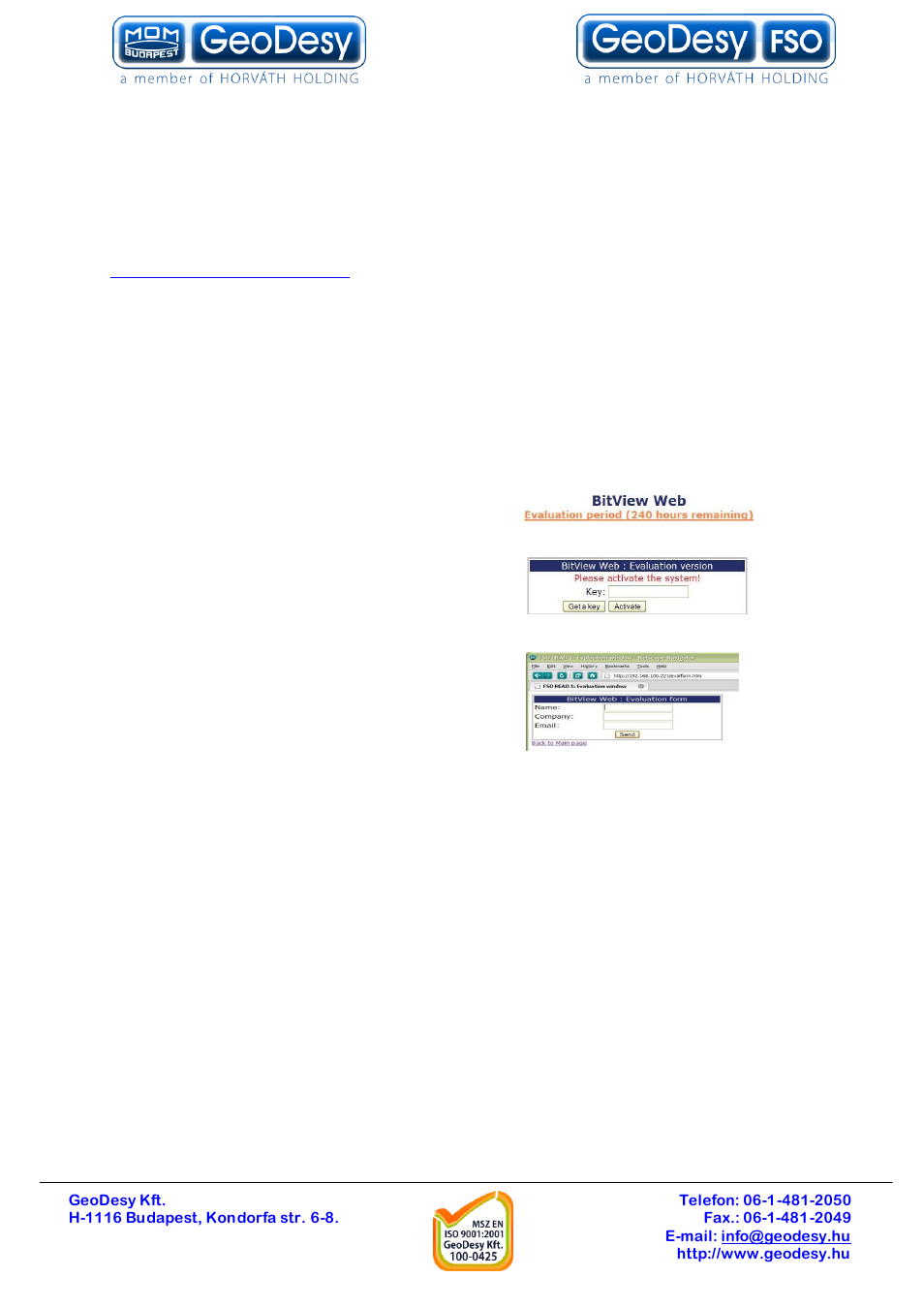Mandatory management activation, 3 mandatory management activation | GeoDesy GD-P1000E1000 User Manual | Page 32 / 55
