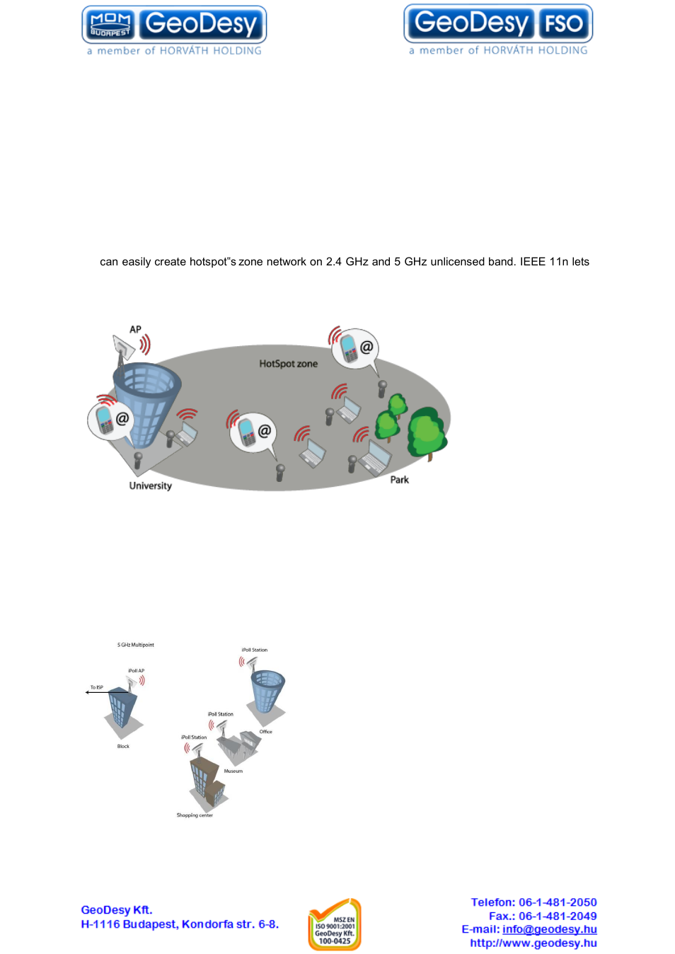 Deployment scenarios, Hotspot, Point to multipoint | Light ptp, 1 deployment scenarios, 1 hotspot, 2 point to multipoint, 3 light ptp | GeoDesy GD-Geo20 User Manual | Page 7 / 59