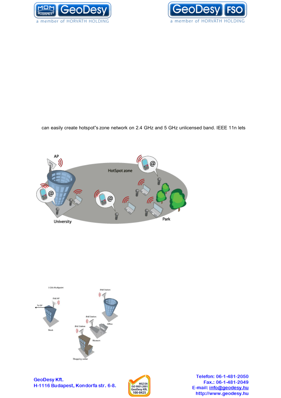 Introduction, Deployment scenarios, Hotspot | Point to multipoint, 3 introduction, 1 deployment scenarios, 1 hotspot, 2 point to multipoint | GeoDesy GD-Geo20-TP User Manual | Page 7 / 59