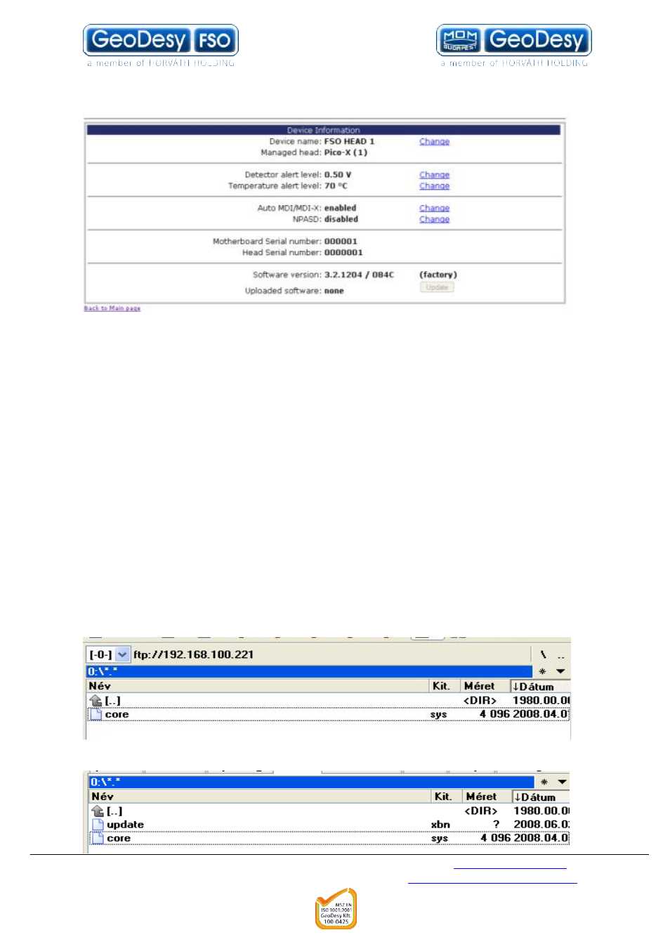 2 firmware update | GeoDesy Pronto X Series User Manual | Page 31 / 53