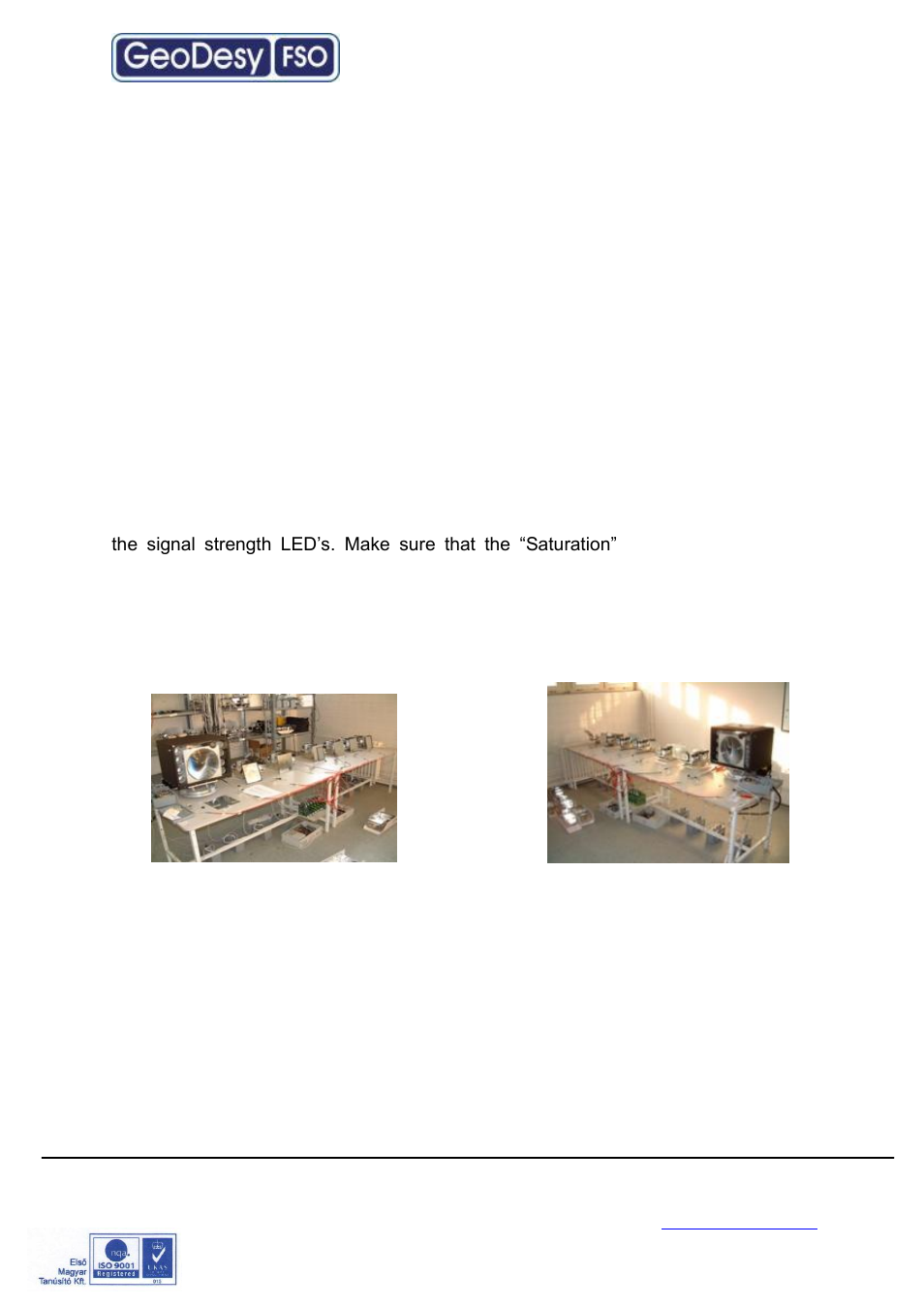System installation, On the table test, 6 system installation | 1 on the table test | GeoDesy Giga Pico Next FO User Manual | Page 15 / 34