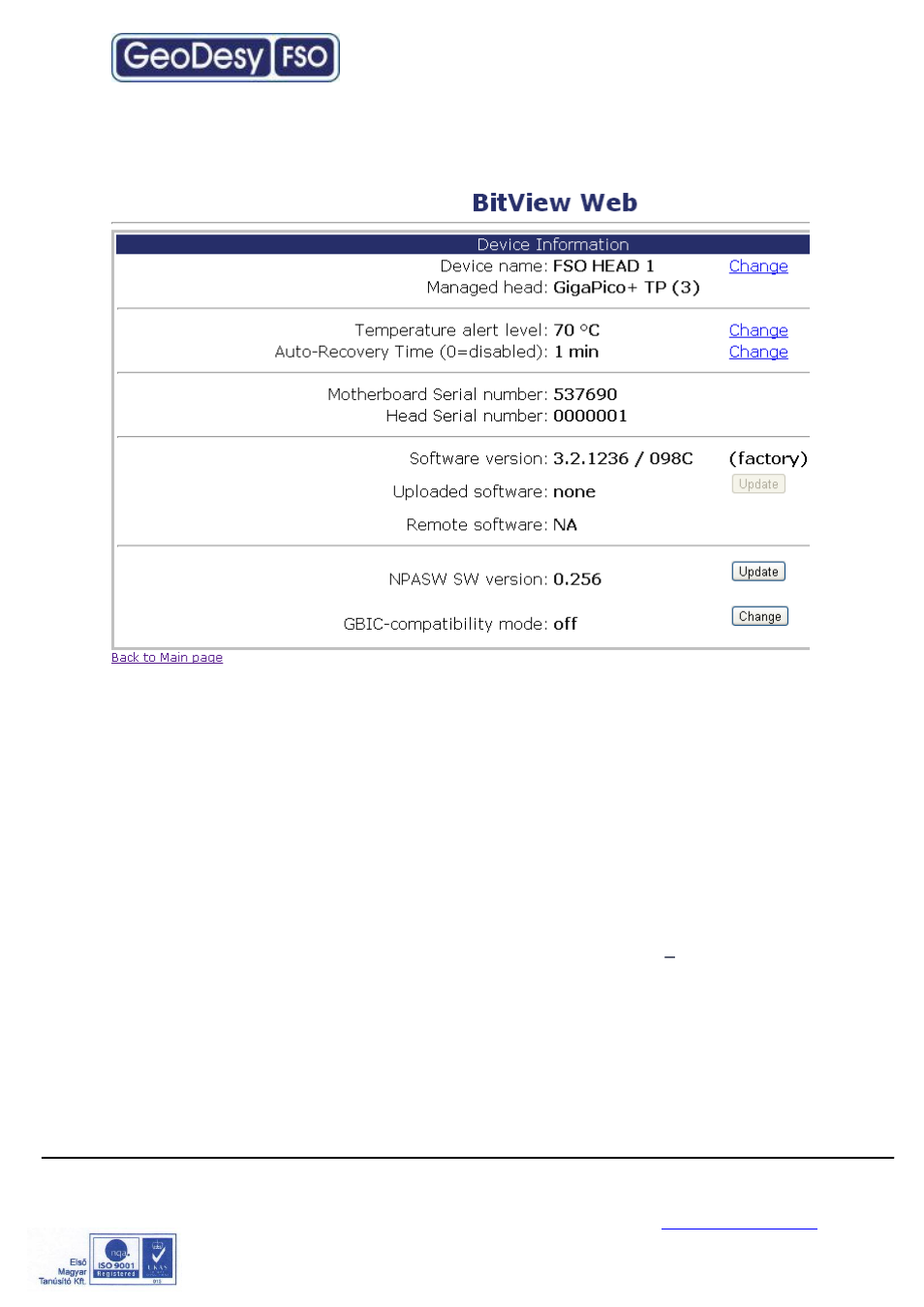 Firmware update | GeoDesy Giga Pico Next FO User Manual | Page 30 / 34