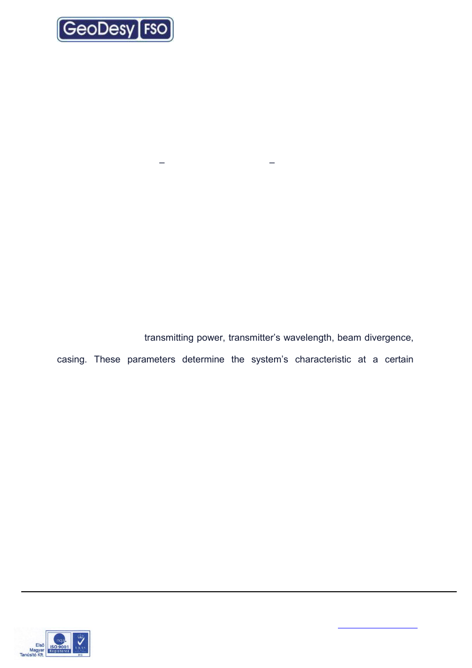 Optical free-space transmission, 3 optical free-space transmission | GeoDesy Giga Pico Next FO User Manual | Page 6 / 34