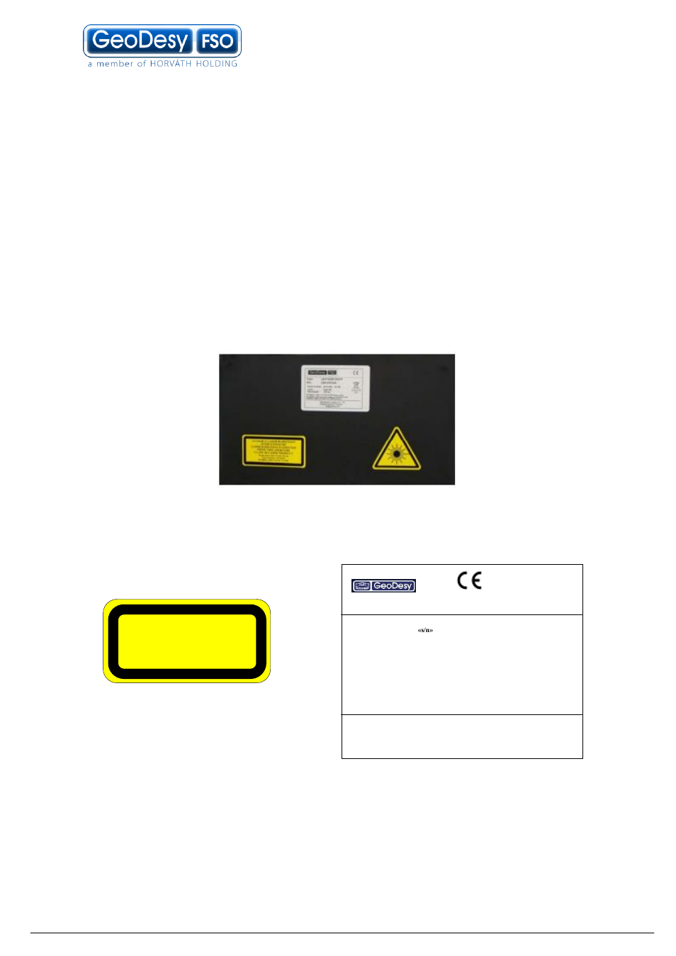 Eye safety, 4 eye safety | GeoDesy GD-3000 Series User Manual | Page 12 / 53