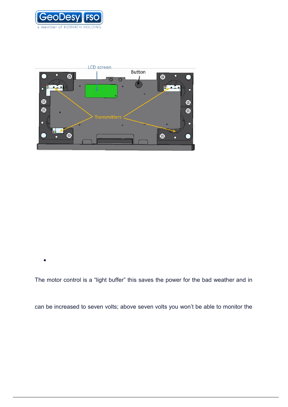 Inside the laserhead, Alignment, Lcd panel (receiver) aligment | 5 inside the laserhead, 6 alignment, 1 lcd panel (receiver) aligment | GeoDesy GD-3000 Series User Manual | Page 15 / 53