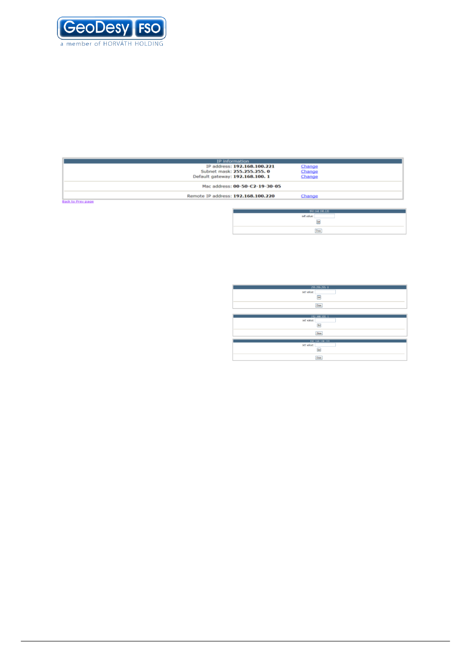 Ip setup | GeoDesy GD-3000 Series User Manual | Page 25 / 53