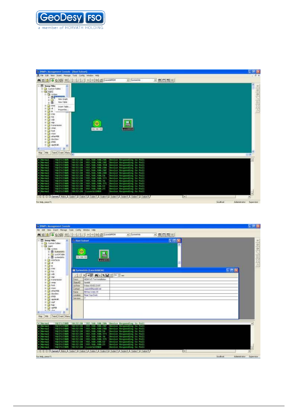 Using snmp to monitor the link | GeoDesy GD-3000 Series User Manual | Page 40 / 53