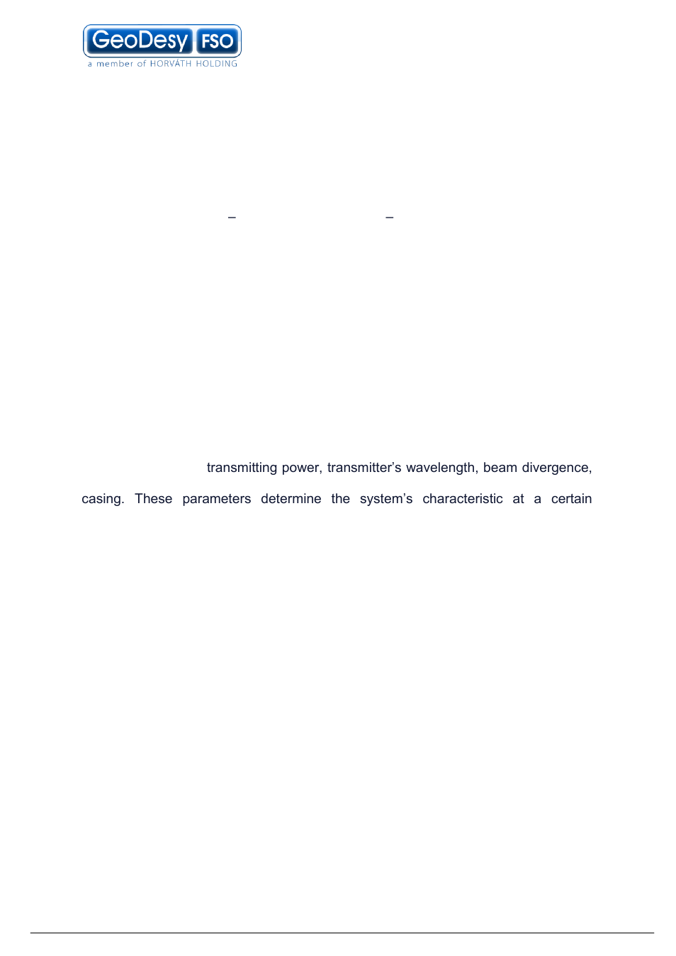 Optical free-space transmission, 3 optical free-space transmission | GeoDesy GD-3000 Series User Manual | Page 6 / 53
