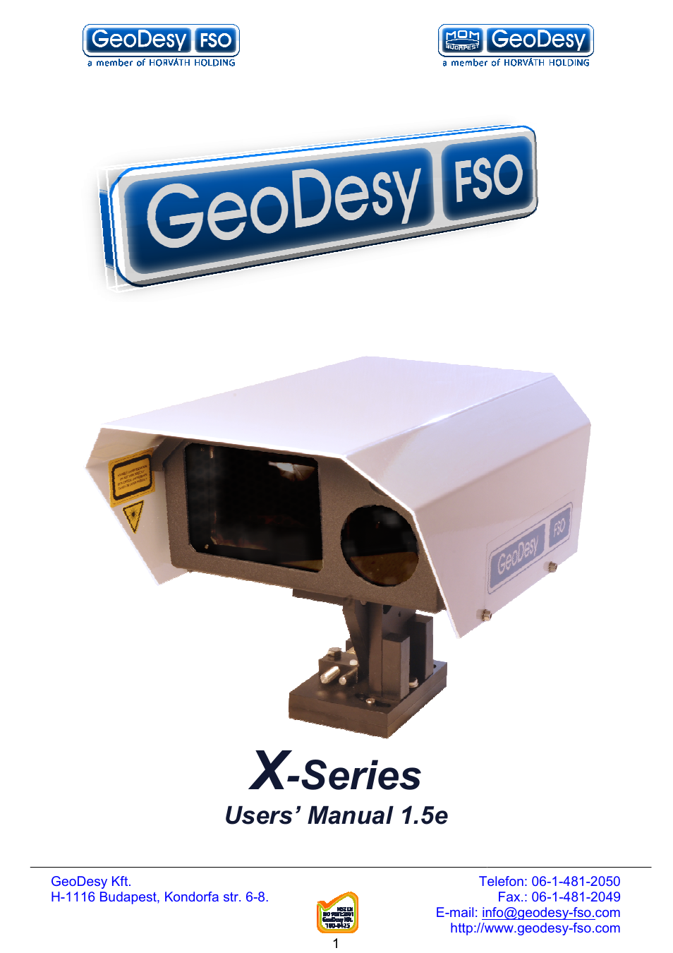 GeoDesy FSO Next series User Manual | 52 pages