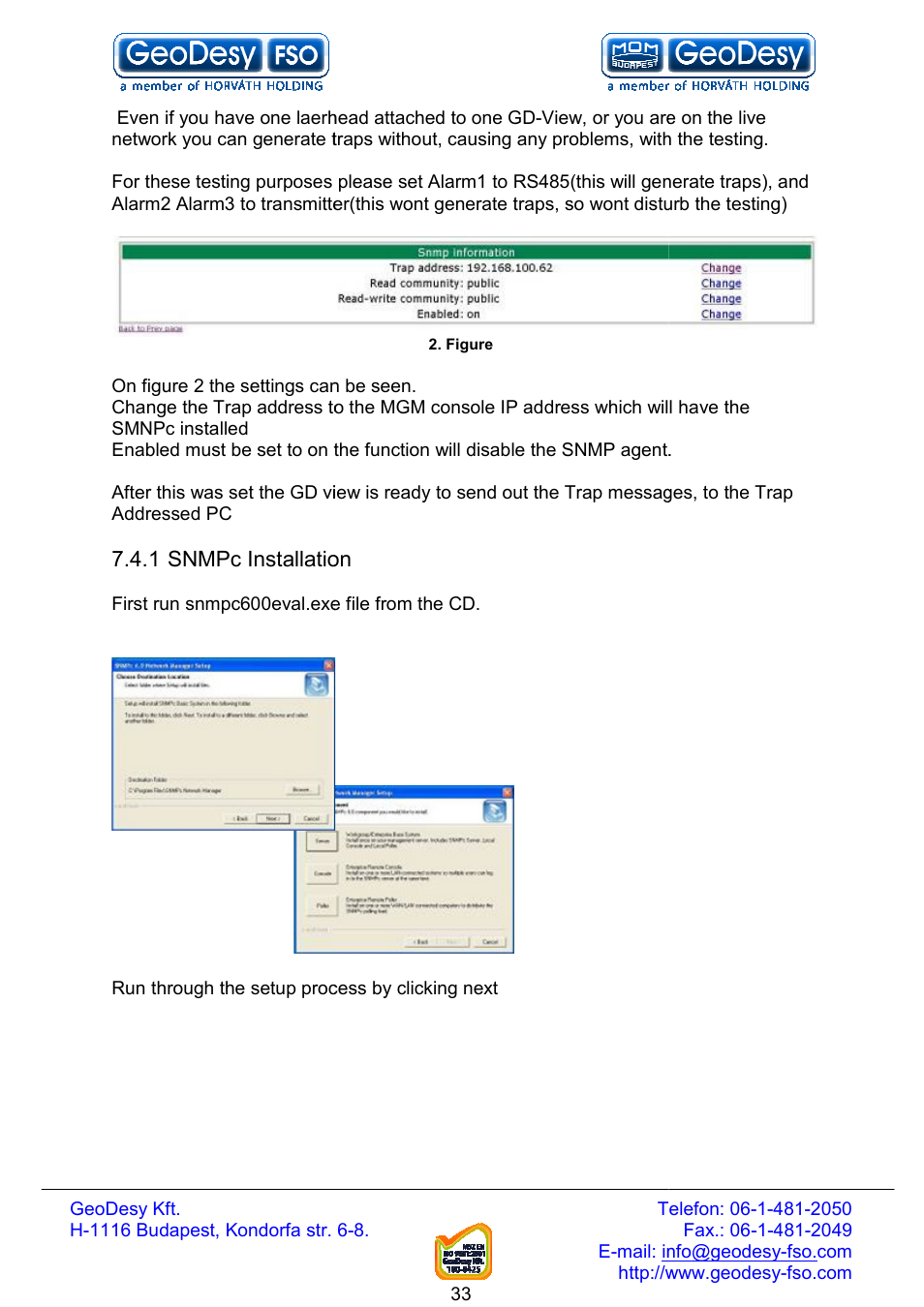 GeoDesy FSO Next series User Manual | Page 33 / 52