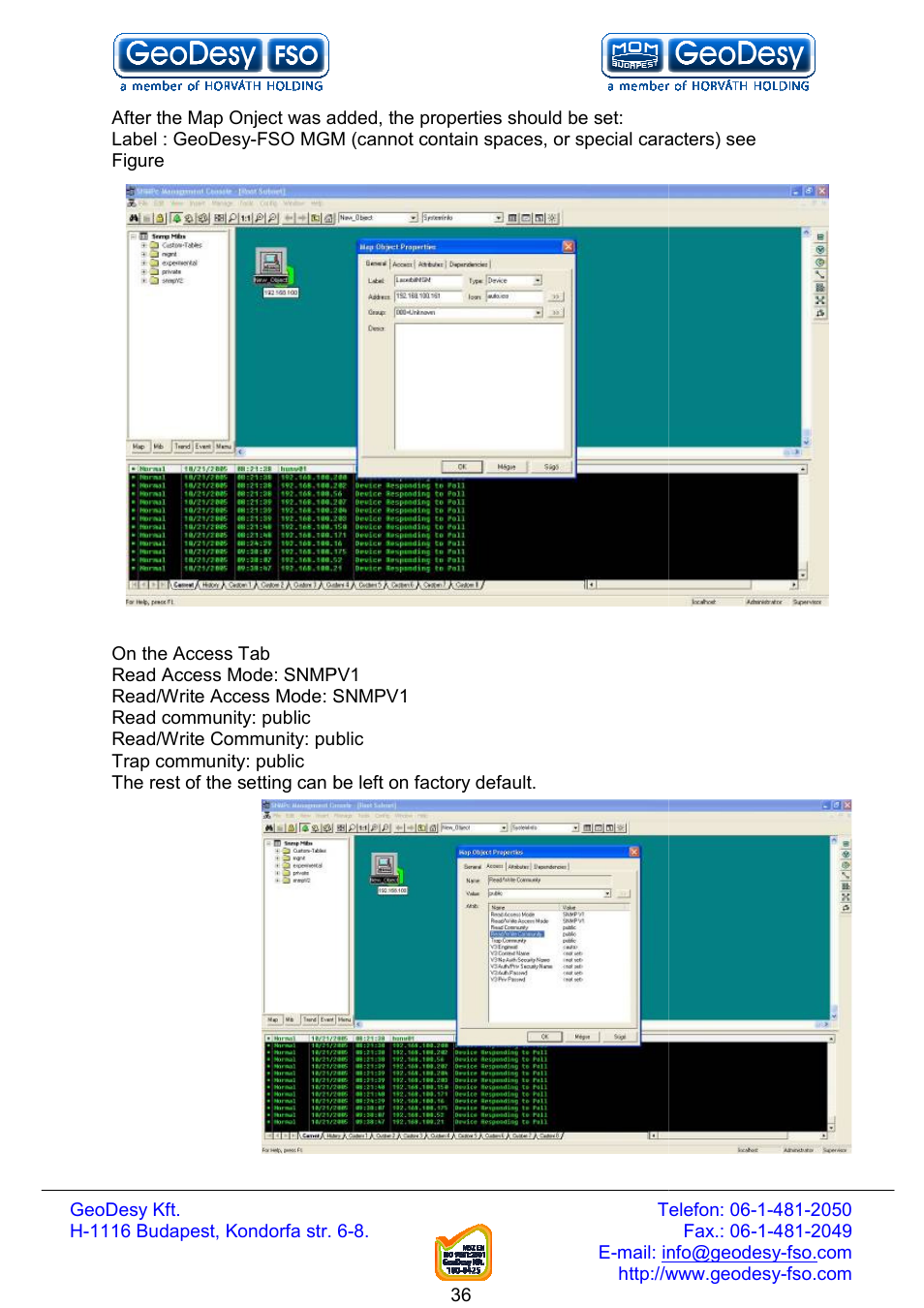 GeoDesy FSO Next series User Manual | Page 36 / 52