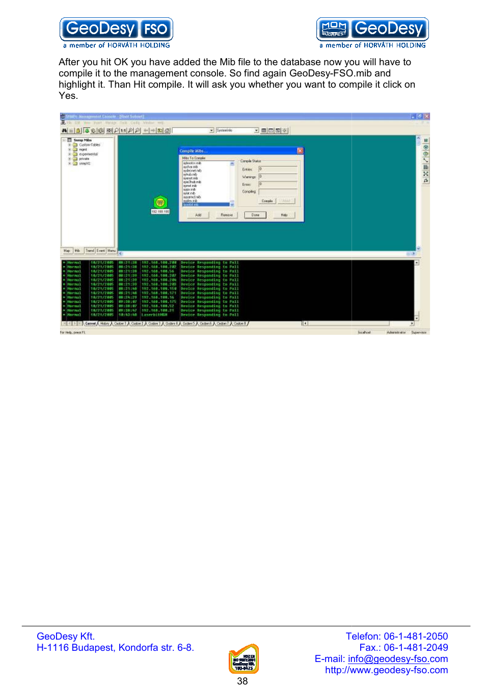 GeoDesy FSO Next series User Manual | Page 38 / 52
