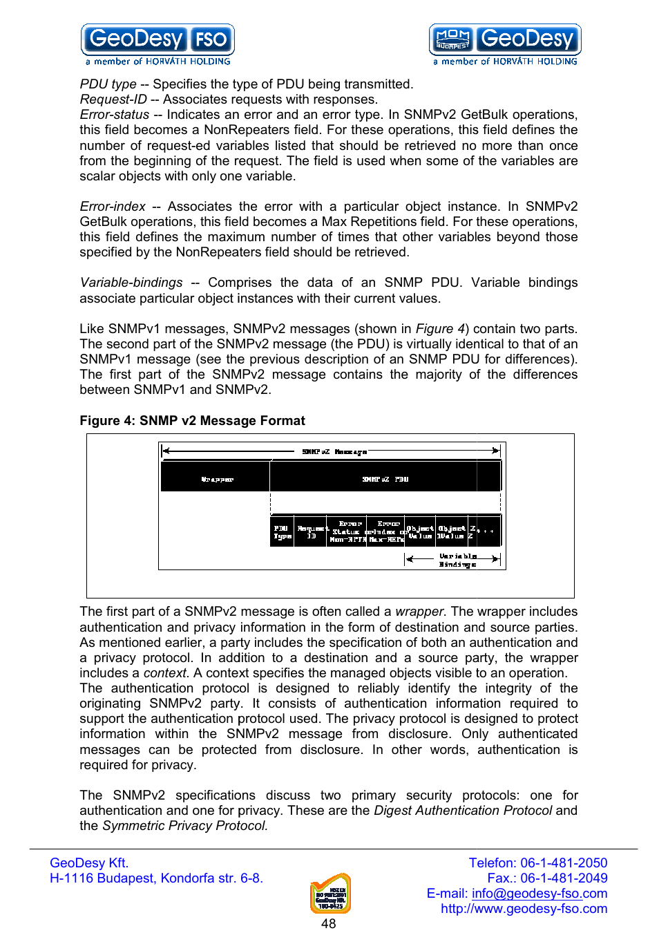 GeoDesy FSO Next series User Manual | Page 48 / 52