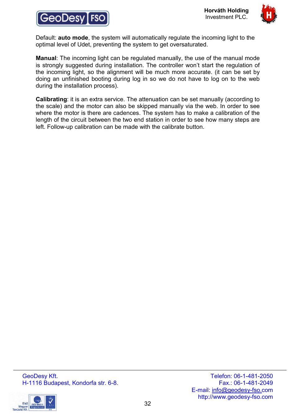 GeoDesy FSO Giga Next series User Manual | Page 32 / 56