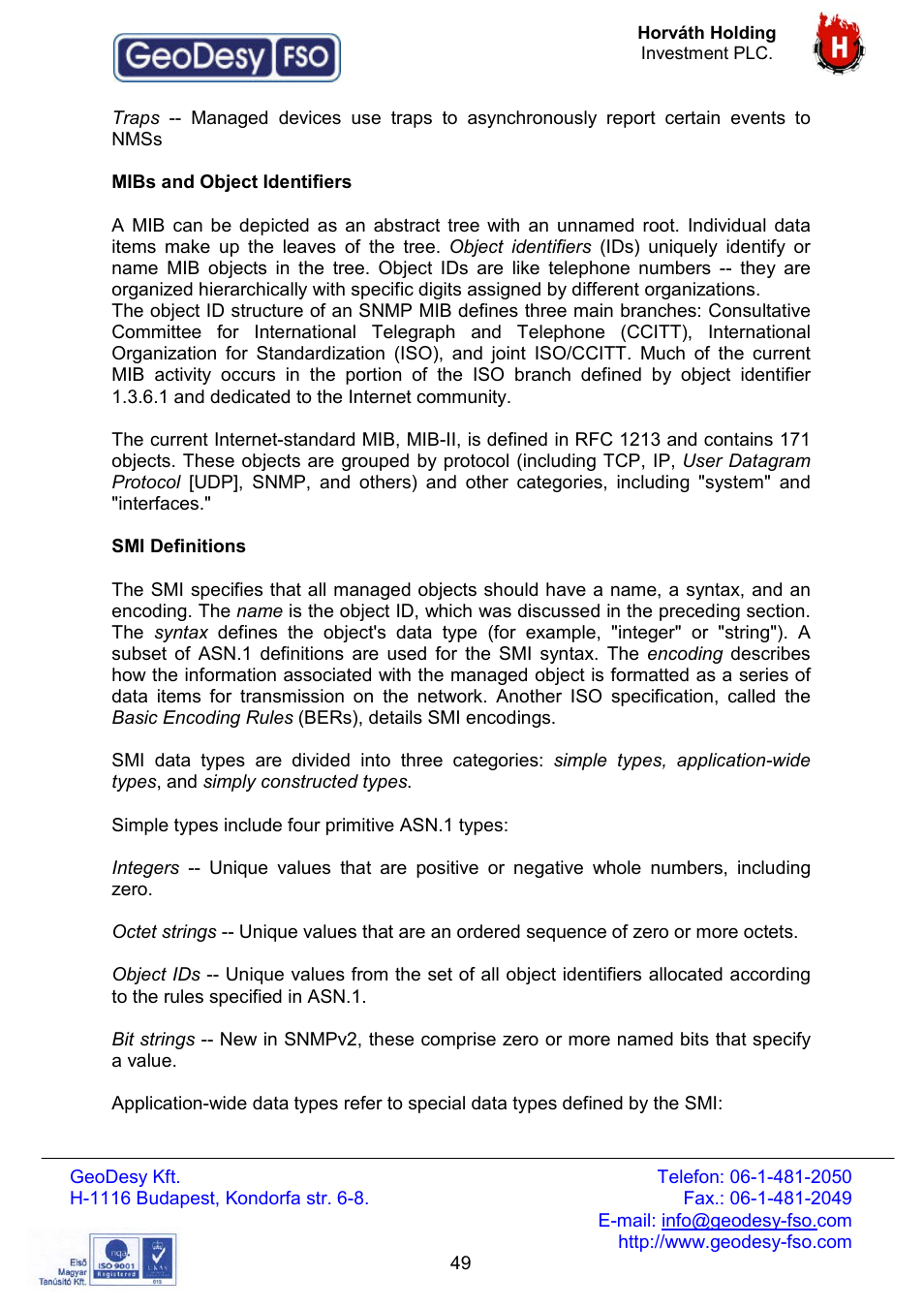 GeoDesy FSO Giga Next series User Manual | Page 49 / 56
