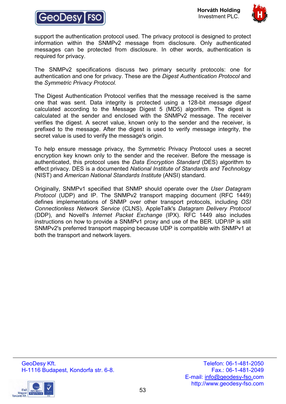 GeoDesy FSO Giga Next series User Manual | Page 53 / 56